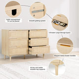 Rattan Chest Modern Dresser