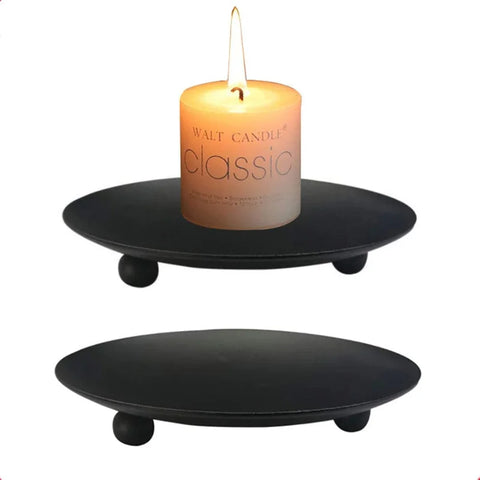 Iron Plate Candle Holder