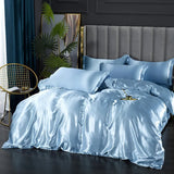 Silk Bedding Set with Duvet Cover