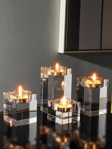 Solid Crystal Fashion Luxury Candle Holders