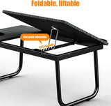 Portable Folding Laptop Table with Cup Holder