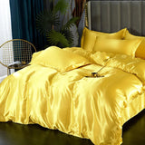 Silk Bedding Set with Duvet Cover