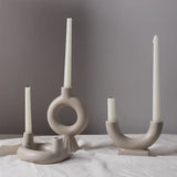 Nordic Design candlestick Concrete look Candle Holder