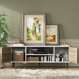 Entertainment Center With Storage Cabinets