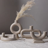 Nordic Design candlestick Concrete look Candle Holder