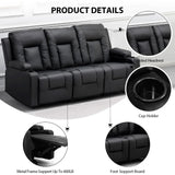 3PC Bonded Leather Recliner Set